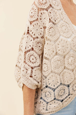 Isle Of Mine Maggie Crochet Cape Canvas