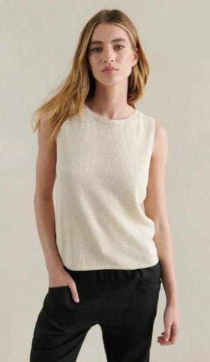 Little Lies Spring knit Tank Natural