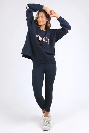 Foxwood Interval Crew Navy With Peach
