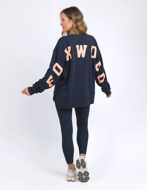 Foxwood Interval Crew Navy With Peach