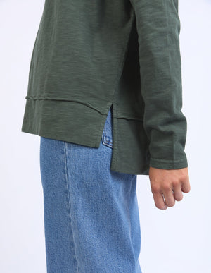 Foxwood Jayne Throw On Top Khaki