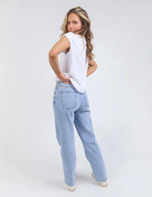 Foxwood Manly Vee Tee White