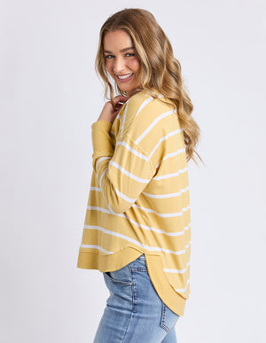 Foxwood Farrah Stripe Long Sleeve Butter