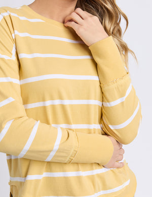 Foxwood Farrah Stripe Long Sleeve Butter
