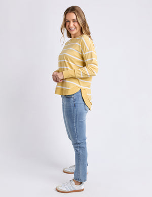 Foxwood Farrah Stripe Long Sleeve Butter