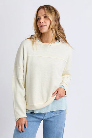 Foxwood Jayne Throw On Knit Vintage White
