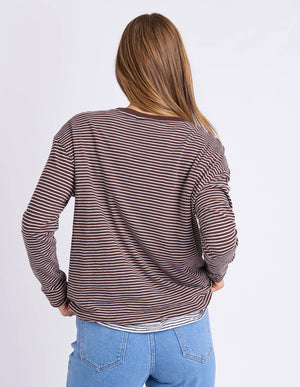 Foxwood Hutch LS Tee Coffee