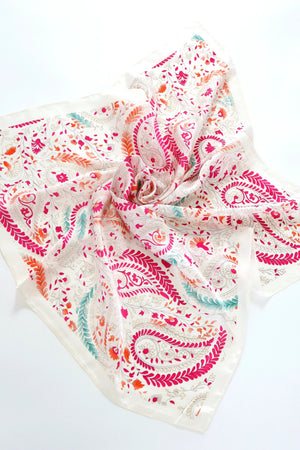 Angels Whisper Camile Patterned Bandana Scarf Pink