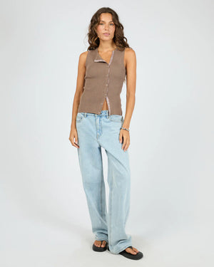 Silent Theory Marleigh Knit Tank Brown