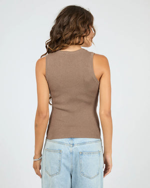 Silent Theory Marleigh Knit Tank Brown