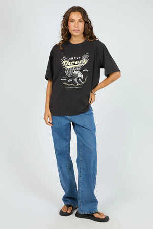 Silent Theory Dystopia Tee Washed Black
