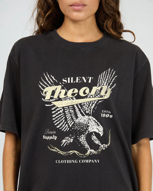 Silent Theory Dystopia Tee Washed Black