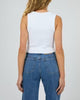 Silent Theory Pia Crop Tank White