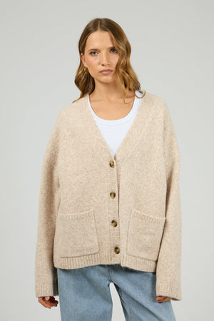 Silent Theory Willow Knit Cardigan Oat