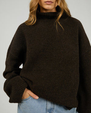 Silent Theory Willow Knit Jumper Chocolate