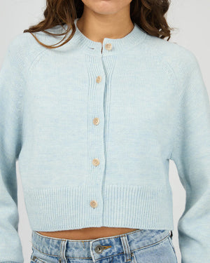 Silent Theory Lotus Knit Cardigan Light Blue