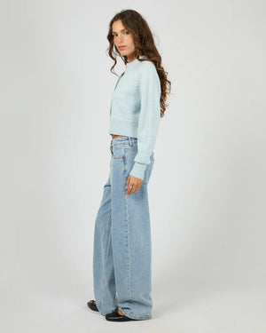 Silent Theory Lotus Knit Cardigan Light Blue