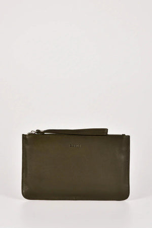 Gabee Mercer Leather Purse Olive