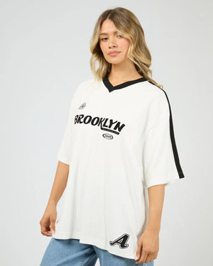 All About Eve Kings Oversized Tee White