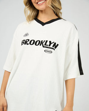 All About Eve Kings Oversized Tee White