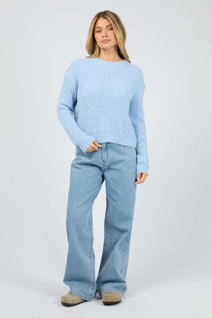 All About Eve Ivy Knit Jumper Ocean Blue