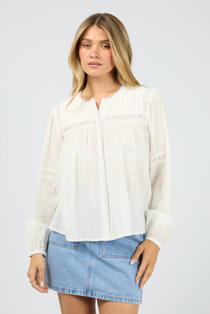 All About Eve Lark Shirt Vintage White