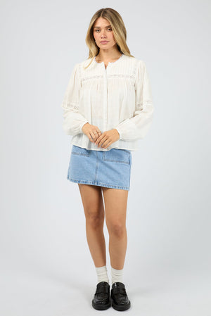 All About Eve Lark Shirt Vintage White