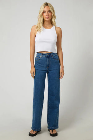 All About Eve Jacqui Wide Leg Jean Heritage Blue