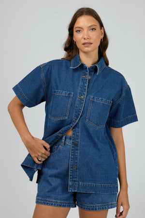All About Eve Simi Denim Shirt Heritage Blue