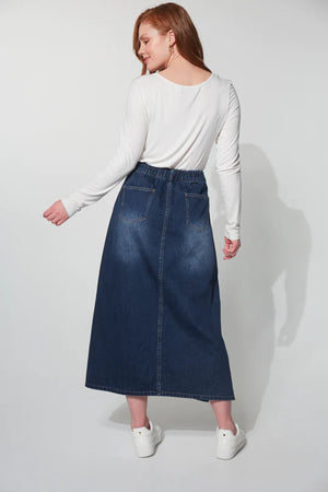 Haven Dalton Denim Skirt Indigo