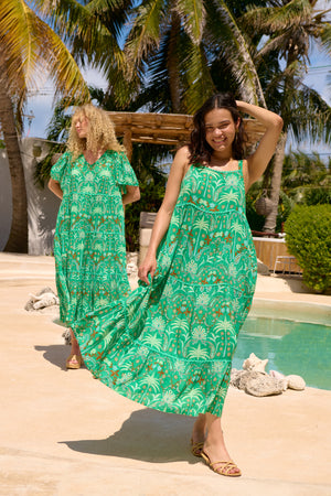 Haven Haiti Tank Maxi Dress Palms