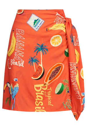 Haven Mini Skirt Brasil Coral