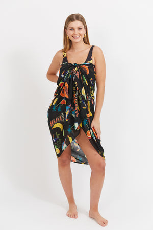 Haven Cabana Sarong Brasil Black