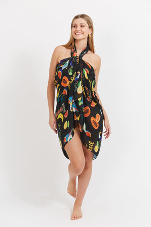 Haven Cabana Sarong Brasil Black
