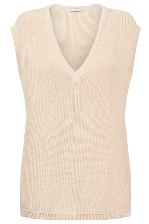 Haven Alaska Knit Vest Natural