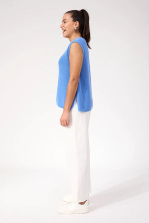 Haven Alaska Knit Vest Blue