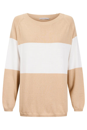 Haven Savoie Stripe Jumper Latte