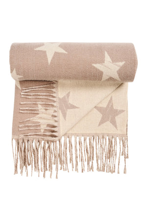 Haven Boston Star Scarf Latte