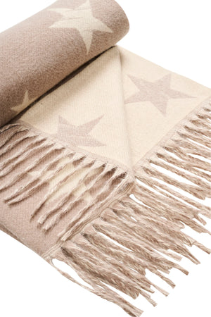 Haven Boston Star Scarf Latte