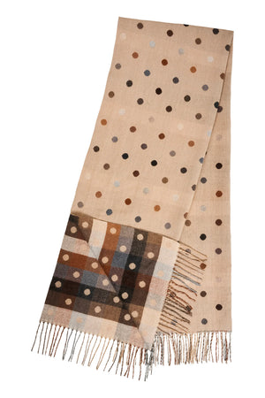 Haven Columbus Spot Scarf Latte