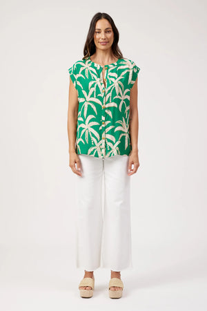Haven Congo Button Top Palm