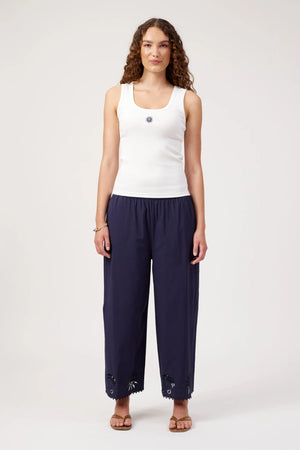 Haven Athens Embroidered Tank White