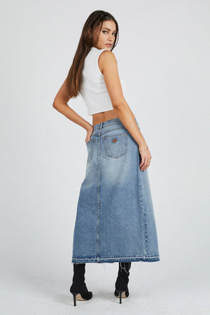 Abrand 99 Maxi Skirt Lula Vintage Blue