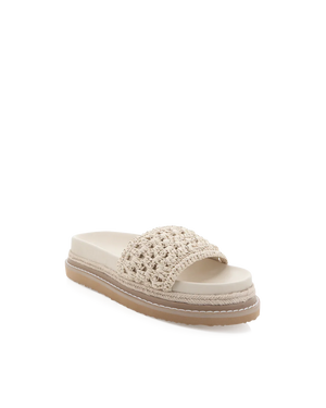 Billini Althea Slide Cream Raffia Natural