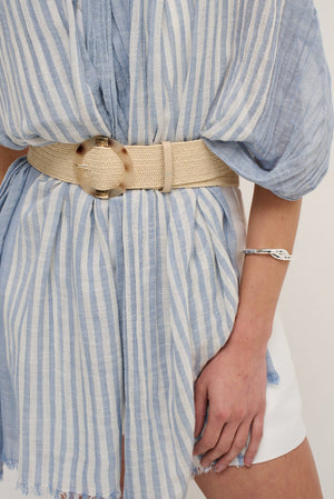 Angels Whisper Blue Stripe Scarf