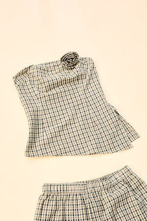 Rhythm Lottie Check Top Brown