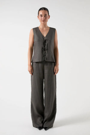 Bisk The Label Minnie Linen Pants Slate