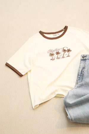 Rhythm Palma Printed Tee Brown