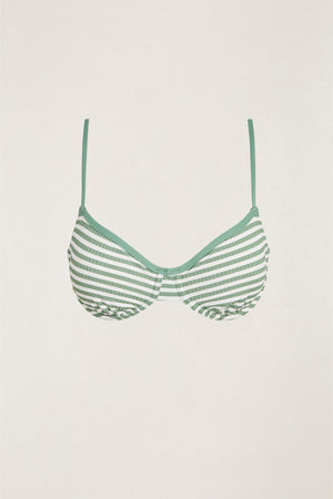 Rhythm Harbor Stripe rib Underwire Top Olive