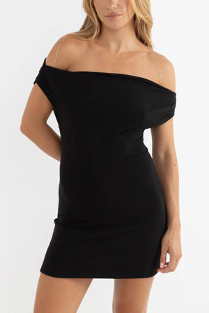 Rhythm Juno Mini Dress Black